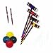 Franklin Sports Recreational 4 Player Croquet Set
