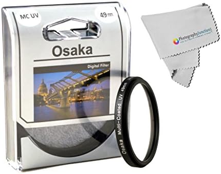 Photography Junction Osaka 49mm Multi Coated Ultra Violet UV Filter Micro Fiber Cloth
