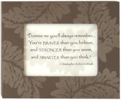 Promise Me - Christopher Robin Quote in 5 x 4 in. Painted Frame