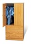 Prepac Oak Juvenile Wardrobe