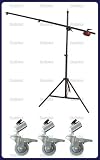 Studiohut Premium Telescopic Boom Stand Support Kit with Counter Weight and Wheel Casters