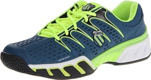 K-Swiss Men's Bigshot II Tennis Shoe,Moroccan Blue/Neon Citron/Black,10 M US