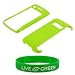 Rubberized Hard Case for L..o TM_Live Green WristBand Bonus - Lime Green