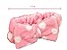 niceeshop(TM) Lovely Pink Polka Dots Soft Carol Fleece Bow Wash Cosmetic Headband/Hairlace