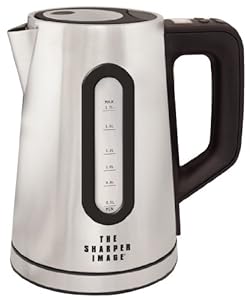 The Sharper Image Select-a-temp 1.7l Stainless Steel Cordless Digital Kettle