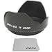 58MM Tulip Flower Lens Hood for CANON Rebel (T3i T3 T2 T2i T1i XT XTi XSi XS), CANON EOS (1100D 600D 550D 500D 450D 400D 350D 300D 60D 7D) + Premium Goja Microfiber Cleaning Cloth