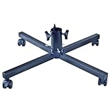 2-Way Rolling Artificial Christmas Tree Stand - Holds Trees up to 15 Feet Tall