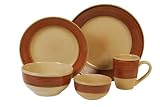 Gibson Retreat 20 pc Dinnerware Set, Orange