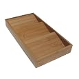 Seville Classics Bamboo  Spice Rack Drawer Tray