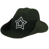 San Diego Hat Company Black Kids Western Wool Felt Cowboy Hat 2~4 Years by SK Hat shop