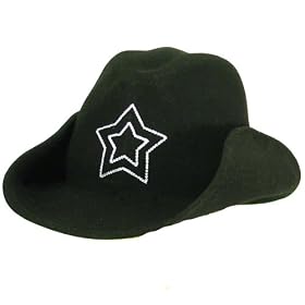 San Diego Hat Company Black Kids Western Wool Felt Cowboy Hat 2~4 Years by Black Felt Hats