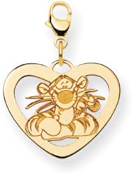 Disney Tigger Heart Lobster Clasp Charm