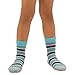 TeeHee Little Boys Cotton Fashion Fun Crew Socks 6 Pair Pack (3-5 Years, Stripe)