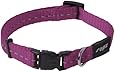 Rogz Utility Small 3/8-Inch Reflective Nitelife Dog Collar, Pink