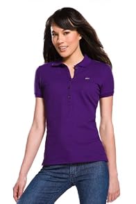 Short Sleeve 5 Button Stretch Pique Polo