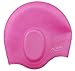 Premium Long Hair Swim Cap For Men & Women, Lady Boys & Girls With Beautiful Design - The Best Swim Cap On The Market - Free Nose Clip & Ear Protection.