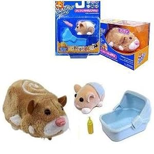 Zhu Zhu Pets Hamster and Baby - Mr Squiggles and Peanut