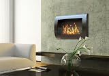 Chelsea Black Wall Mount Bio-Ethanol Fireplace