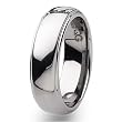 Grooved Edge Polished Tungsten Carbide Ring (7.0 mm) - Sizes 7-13