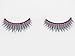 PINK Rhinestone False Eyelashes Long Black Criss Cross Glue Included