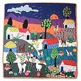 Applique wall hanging, 'Andean Dusk'