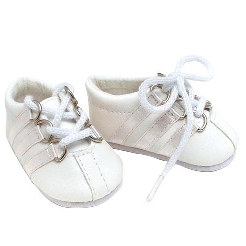 White Leather Sneaker Fits 18 American Girl Dolls White Leather Sneaker Fits 18 American Girl Dolls