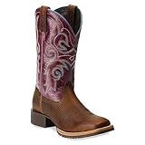 Ariat Women's Hybrid Rancher Cowgirl Boot Square Toe Brown US