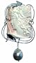 Cameo Pendant Master Carved Art Deco Summer Dream Italian Pink Shell