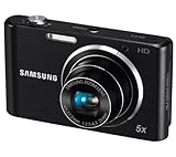 Samsung ST77 Digitalkamera (16 Megapixel, 5-fach opt. Zoom, 7,6 cm (3 Zoll) Display, bildstabilisiert, nur micro-SD) schwarz