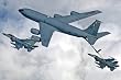KC-135 Statotanker (Refueling F-16 Fighting Falcons) Art Poster Print - 13" X 19"
