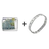 Fishing italian charm bracelet