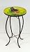 Monarch with Flower Round Glass Table