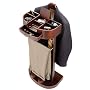 Men's Valet - Deluxe Standing Valet with Tray in Dark Walnut