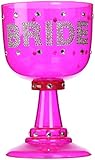 Amscan Bachelorette Bride Goblet, Hot Pink