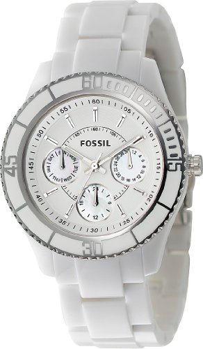 Fossil Stella Collection Multifunction White Dial Women
