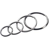 The Hillman Group Assorted Split-Ring Key Rings, 4-Pack