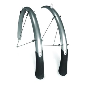Planet Bike Cascadia Front and Rear Bicycle Fender Set with Mud Flaps by 