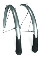 Planet Bike Cascadia Front and Rear Bicycle Fender Set with Mud Flaps