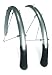 Planet Bike Cascadia Hybrid Front and Rear Bicycle Fender Set with 130mm Mud Flaps (45mm Wide)
