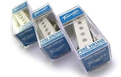 Pure Vintage Left Handed Set: 3 Pickup Set for Fender Strat in White
