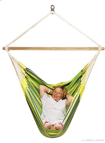 Hängestuhl Hängesessel Currambera Lounger 130x210 grün bis 160 kg