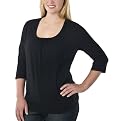 Merona&reg; Plus Double Layer Top - Black
