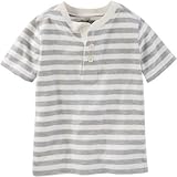 OSHKOSH(オシュコシュ) ストライプ ヘンリー プリント トップス半袖Tシャツ 3歳【並行輸入】