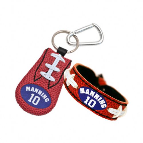 Eli Manning New York Giants Bracelet & Keychain Set