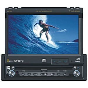 Dual XDVD710 7-Inch Motorized Touch Screen Signle DIN Multimedia Receiver/Monitor with XM Ready and iPod Control