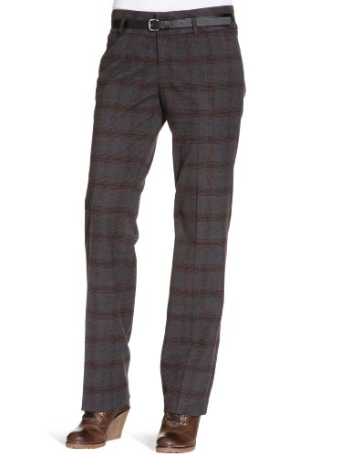 MEXX Damen Hose/ Lang, kariert N1ME3506, Gr. 36, Braun (205) Preisvergleich