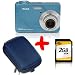 Electronics : eHome Bundle: Kodak C180 Digital Camera in Teal +2GB +Case (Easyshare C180, 10.2MP 3xOptical Zoom, 2.4" LCD)
