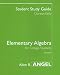 Search : Student Study Guide for Elementary Algebra for College Students