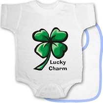 Lucky Charm Four Leaf Clover T-Shirt Bib and Onesie