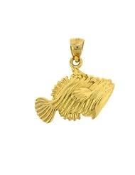 Dazzlers Solid 14k Gold Goldfish Charm Pendant Available in three colors from jewelsberry (weights: 2.8 grams only)